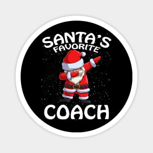 Santas Favorite Coach Christmas Magnet